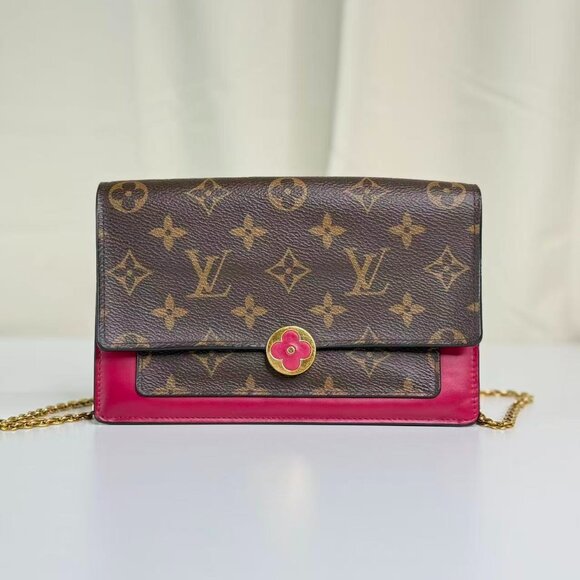 Louis Vuitton Monogram Canvas Flore WOC Shoulder Bag Crossbody - Picture 1 of 9